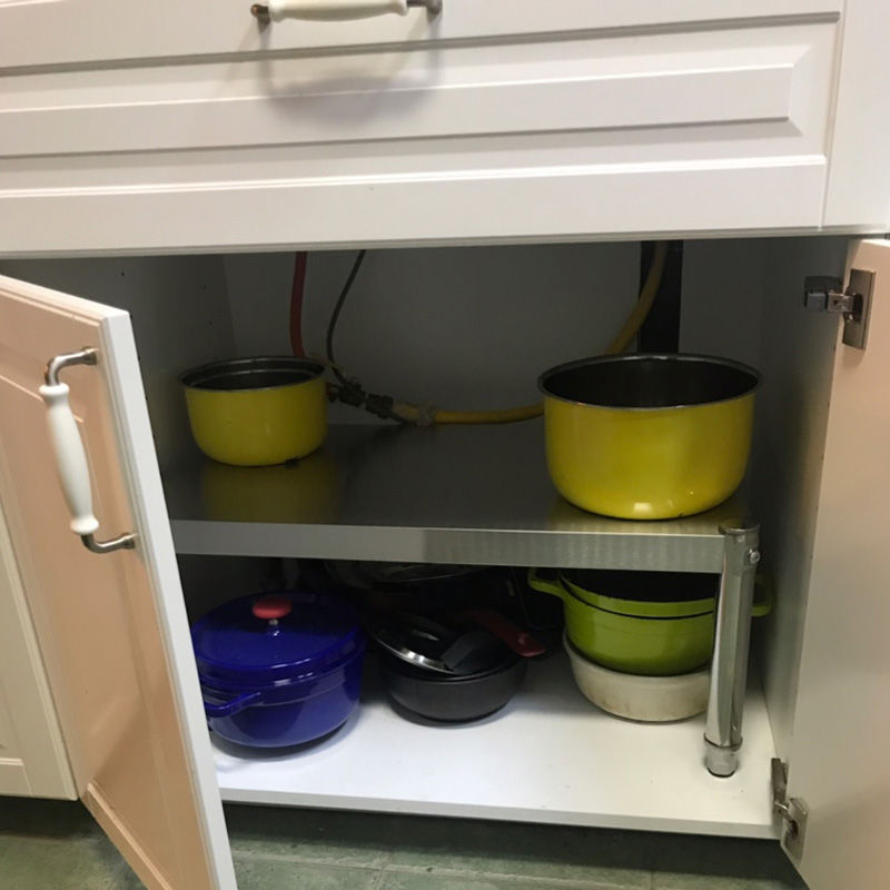 定制不锈钢一层置物架单层架微波炉架烤箱架菜架厨房架隔层架1层