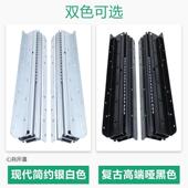 极速楼梯底柜滑轨托底轨加强加厚重型收纳柜抽屉抽拉三节加长滑轨