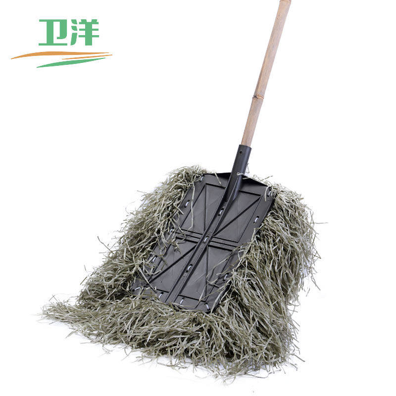 极速手工扫把环卫竹扫把小号塑料丝波丝扫帚清洁户外马路扫竹笤椭