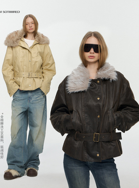 10AM*【12.8NEW】 可拆卸90白鸭绒内胆派克收腰外套