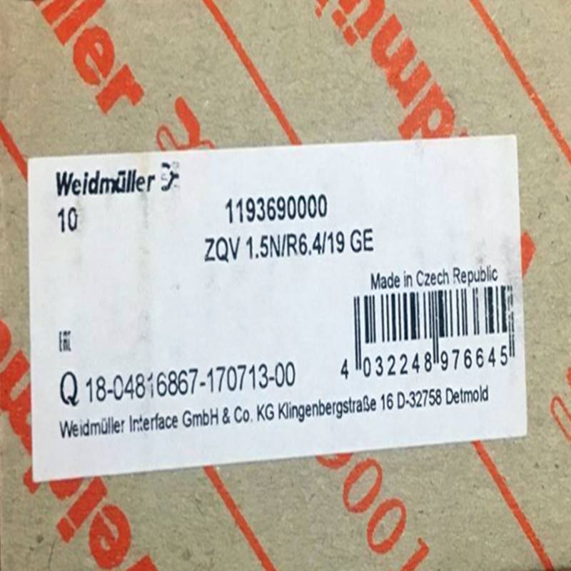 现货速发ZQV 1.5/R6.4/1GE 继电器插拔式横联端子11Y60000询
