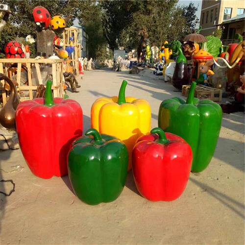 玻璃钢红辣椒朝天椒小米椒尖椒青椒甜椒雕塑摆件大型水果蔬菜雕塑