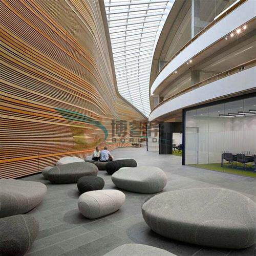 现货鹅卵石造型软包沙发商场酒店售楼部美陈等候玻璃钢休闲椅系列