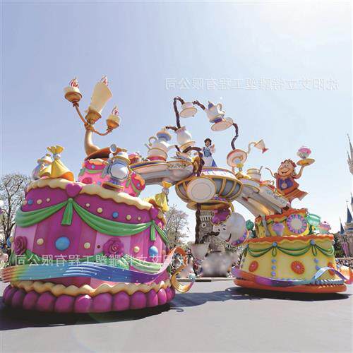 小区农场电动巡游花车游乐园开业活动暖场道具户外广告游行船舶
