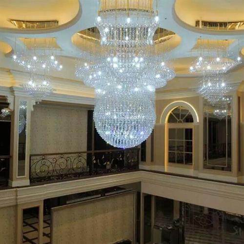 定做酒店大堂水晶吊灯欧式别墅客厅灯饰会所KTV非标工程装饰灯具,家装灯饰光源,客厅吊灯,淘宝优惠券,粉丝福利购,淘宝优惠卷