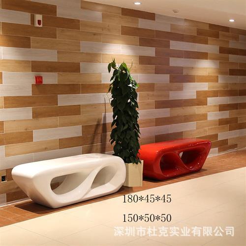 美陈玻璃钢座椅商场户外树池休闲椅公共休息区园林景观凳子等候椅