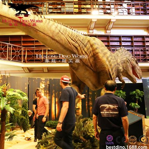 室内商场游乐园恐龙乐园设计制作展览仿真鲨齿龙模型