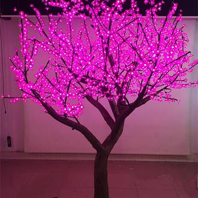 樱花桃花树灯发光树彷真景观树灯户外防水酒店广场工程装饰灯