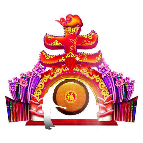 大型户外灯组灯光节景区亮化美陈动态生命树梦幻节动物造型