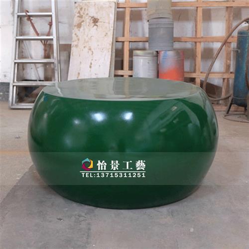 圆形造型休闲座椅玻璃钢创意简约休闲座椅商场酒店美陈摆件