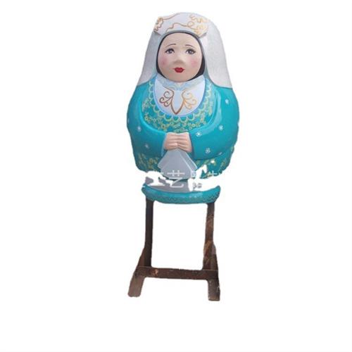 卡通仿真人物玻璃钢雕塑游乐园商场公园园林景观玩偶摆件