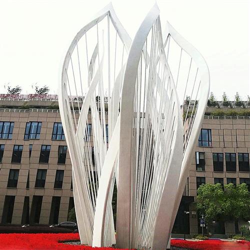 大型不锈钢城市景观雕塑厂家公园小区金属钢结构景观雕塑摆件小品