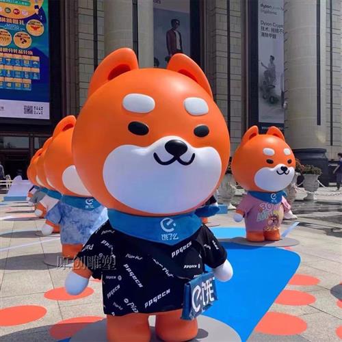 玻璃钢雕塑定制动物暴力熊卡通人物吉祥物户外大型落地景观摆件