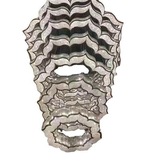 水晶灯加工定制酒店大堂玻璃罩吊灯宴会厅吧台会议室轻奢吊灯