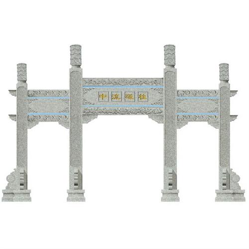 石门楼雕刻村口石材门楼图片大全恒旺石雕门楼牌坊制作价格