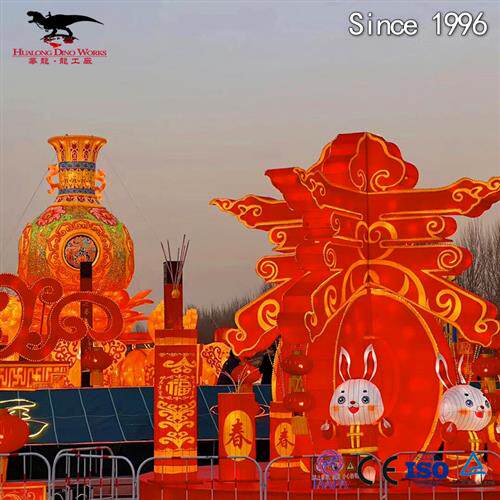 大唐盛世彩灯不夜城自贡南国灯城灯会厂家大型花灯灯展造型