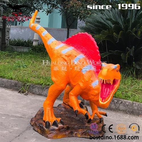 兔年吉祥物厂家生产仿真恐龙棘龙模型摆件玩具户外美陈引流