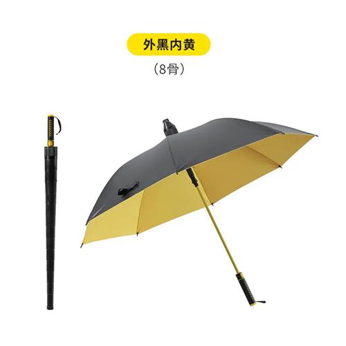 防水套长柄黑胶伞莱斯款纤维直杆雨伞可定高尔夫伞车载商务伞