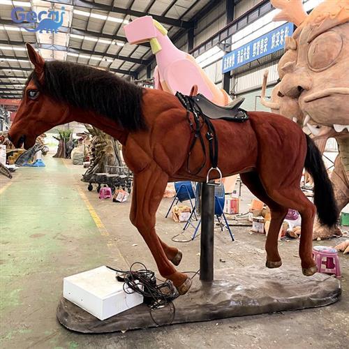 仿真动物仿真马模型景区公园儿童游乐设施影视拍摄道具生产厂家