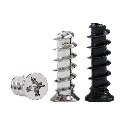 M4M45M5黑色机箱风扇螺丝钉镀镍KB平头沉头平尾自攻小头薄头螺栓