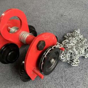 速发品手推跑车手拉电动吊车工字钢轨道滑车猫头吊手动起重滑轮1