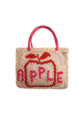 The Jacksons 正品复古法式沙滩出游度假手工APPLE草编包迷你包