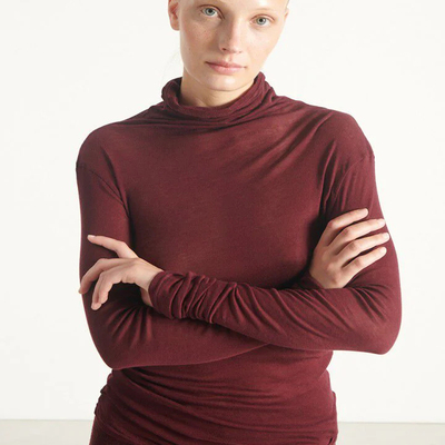 American Vintage 长袖T恤轻盈穿着修身亲肤传递衣物与身体贴合度