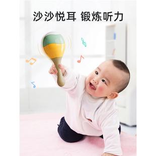 婴幼儿玩具手摇铃铛新生 儿0到3个月宝宝拨浪鼓小沙锤可啃咬2430