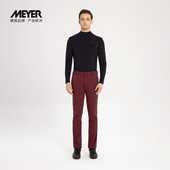 MEYER德国迈雅 COMO 斜纹高弹新年红色27584_S 纯棉休闲裤 子男款