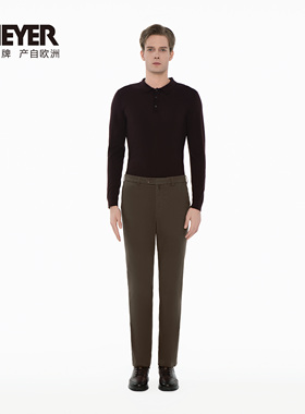 MEYER德国迈雅 纯棉休闲男裤亲肤直筒25年秋新品 29600-MONZA-C