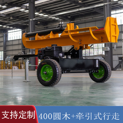 出口孟加拉国15T立卧两用劈木机 液压型伐木取暖  林业森木劈材机