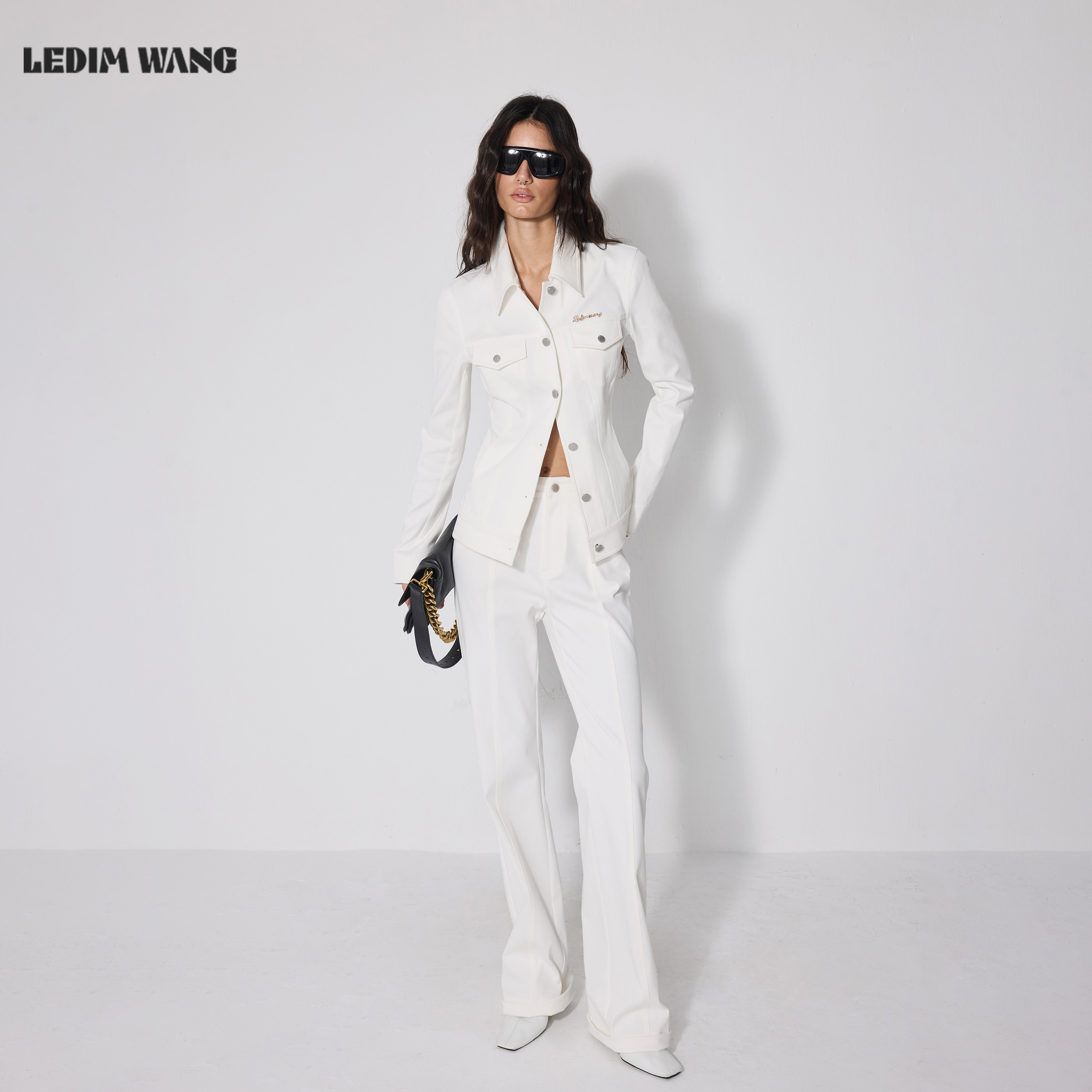 LEDIMWANG解构主义工装时尚套装图片