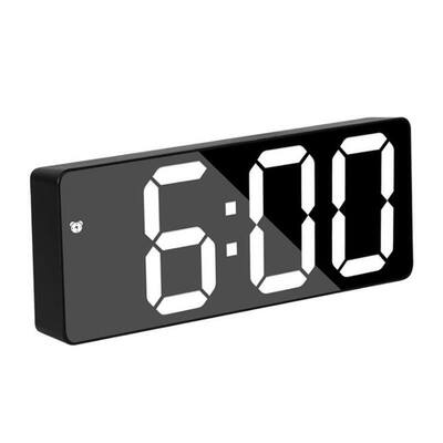 新品Mirror Digital Alarm Clock Table CSnooze Night LED Clock