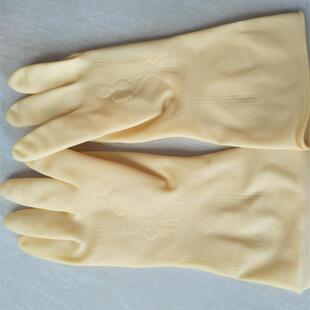 包邮粤龙A3乳胶加厚耐酸硷工业家用牛津广州俊达手套