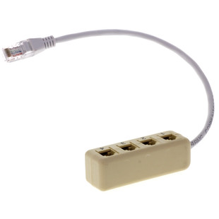 交换机J4程5转RJ11延长线1转4 网H交线转电话 R控换机转接口线