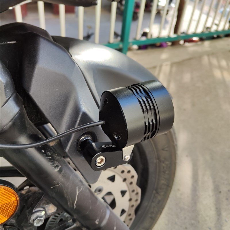 新品适用光阳赛艇Xciting250 CT300 400 AK550 改装前挡泥板射灯