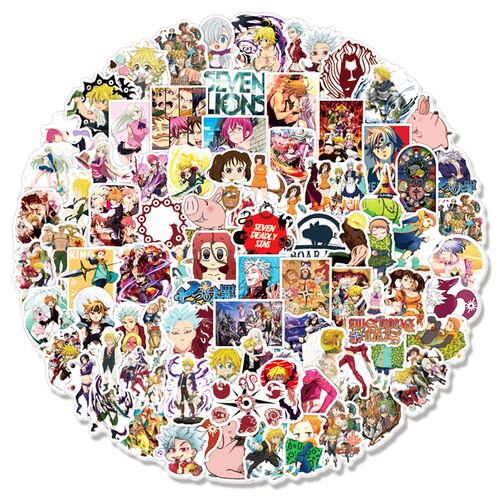 好货Anime The Seven Deadly Sins Graffiti Luggage Decals Stic