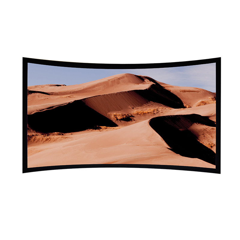 好货经科JK弧形画框幕布窄边框HB-CW2高增益金属软幕106寸16:10