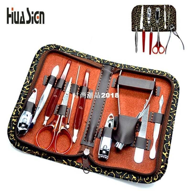 10pcs/set Nail Clippers Trimmer Kit Professional Utility Sta
