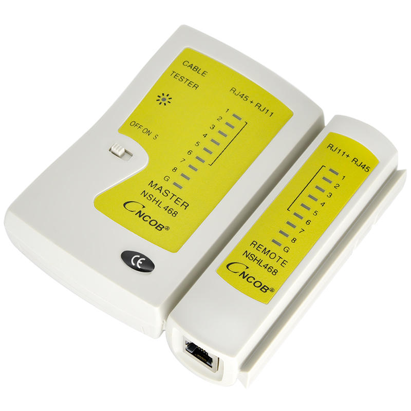 专用CNCOB双用多功能网路线测试仪工具RJ45RJ11电话线网路测线器