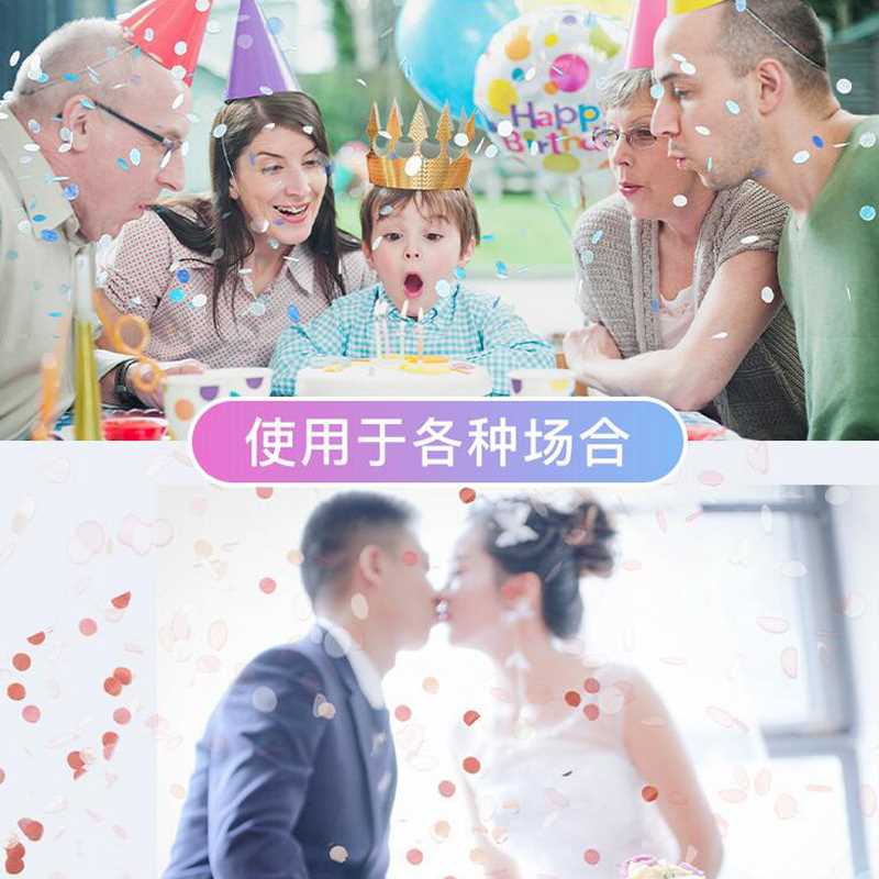好货婚礼喷花筒手持派对生日小花瓣彩烟带弹礼花婚庆礼炮结婚用品图片