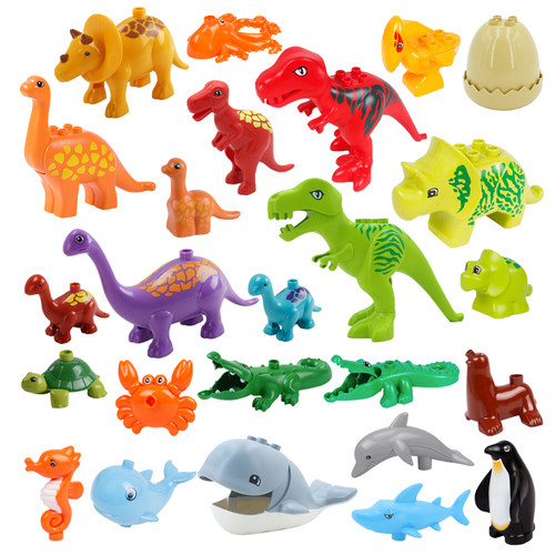好货Big Size Building Blocks Accessories Shark Penguin Whale