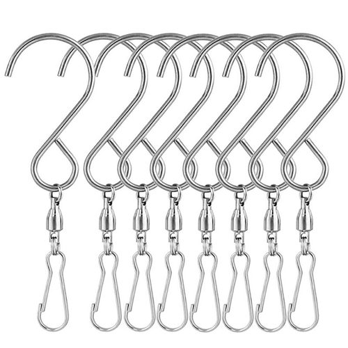 好货8pcs Swivel Hooks Clips for Hanging Wind Spinners Wind