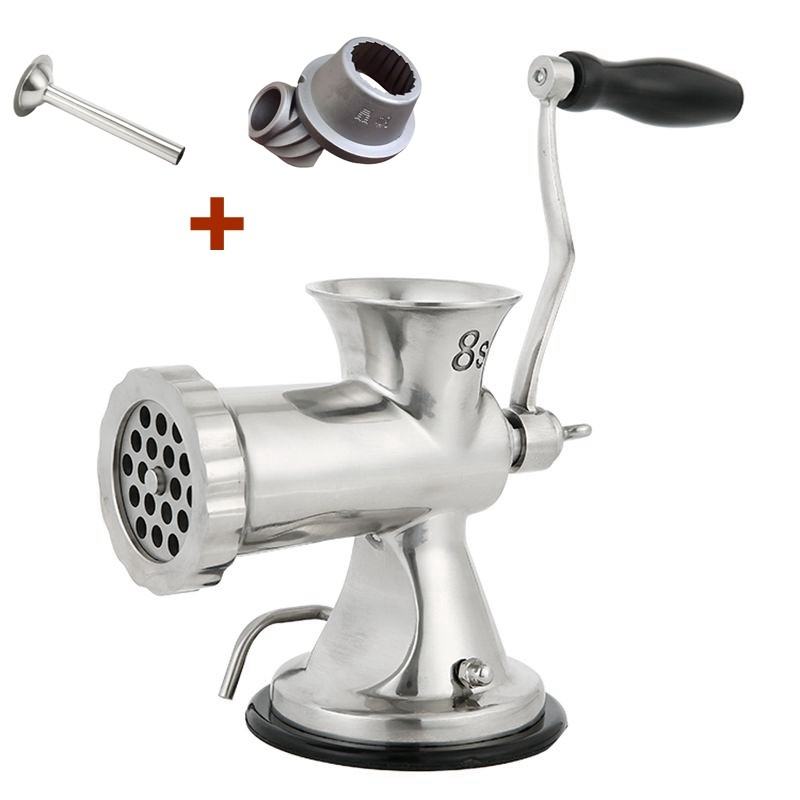 新款晶帆304不锈钢手动绞肉机家用手摇绞肉机料理机绞馅机灌香品,厨房/烹饪用具,绞肉机/碎肉宝,淘宝优惠券,粉丝福利购,淘宝优惠卷