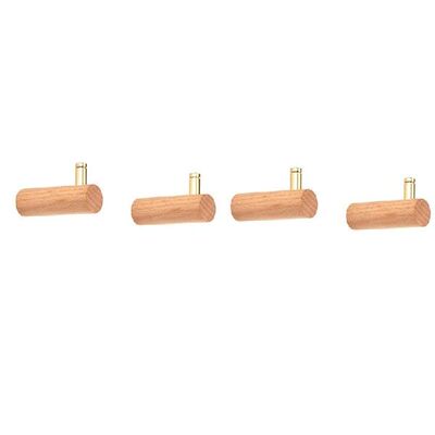 好货4 Pack Coat Hook,Decorative Wall Hanging With Gold Nails