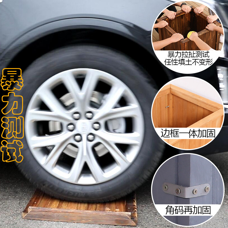 工程花盆阳台正方形种蔬菜花槽木质长方形可防腐木花箱i