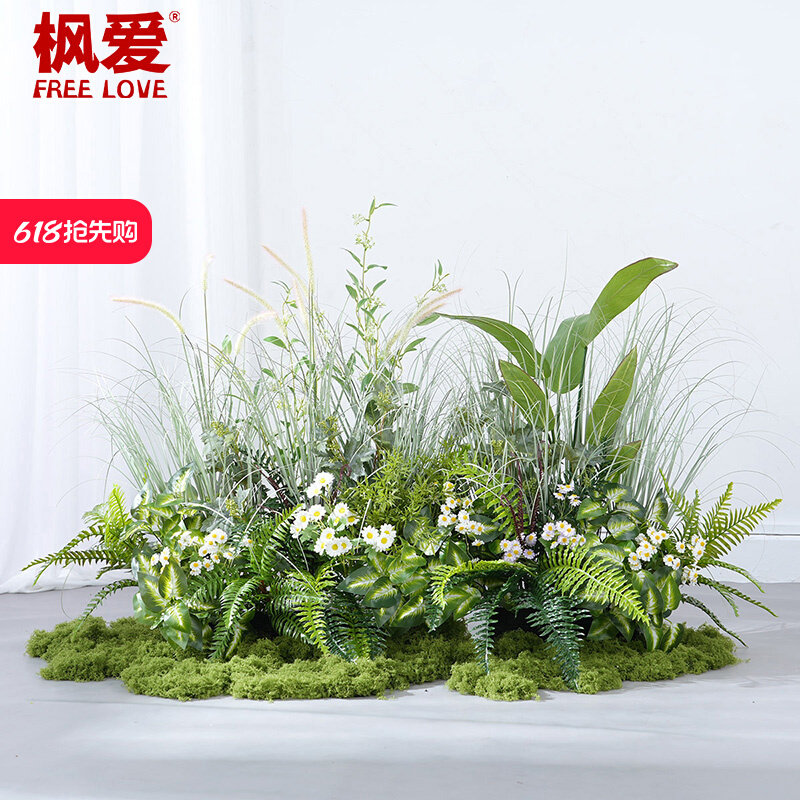 高端轻奢室内仿真花艺摆设