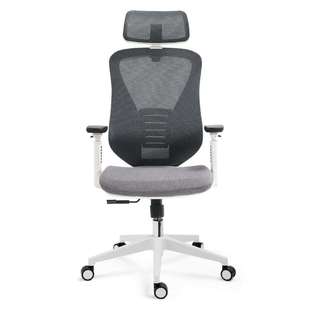 直销办公椅可调整头枕带衣架转椅舒适办公椅人体工学椅办公室