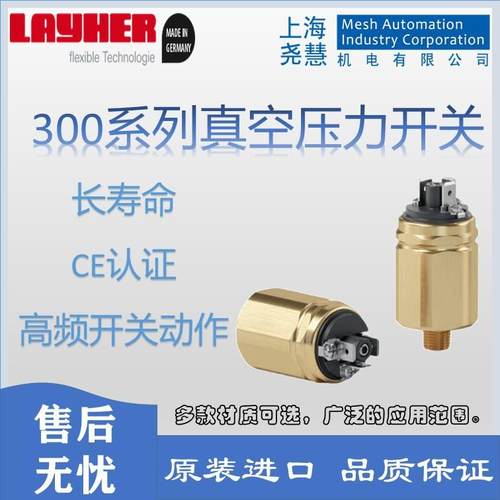 德国LAYHER300系列压力开关20-800mbarVITONSealG1/8