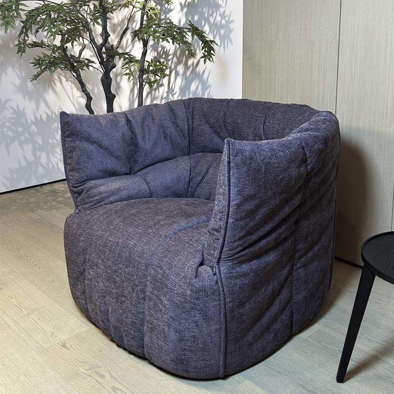 意式极简布艺沙发椅设计师懒人沙发客厅慵懒风超舒适经典单人沙发